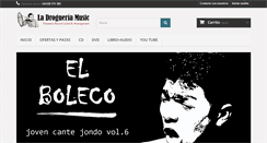 Desktop Screenshot of ladrogueriamusic.com